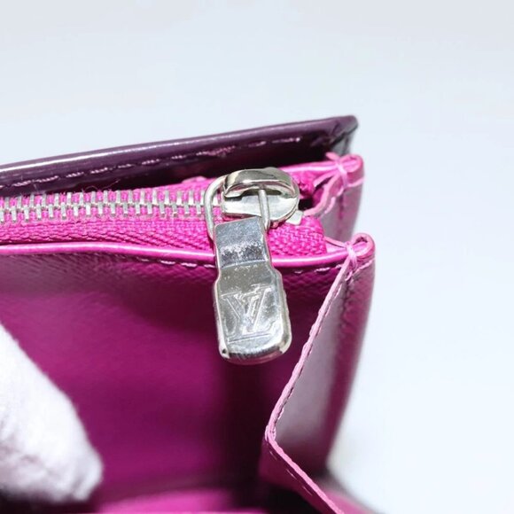 LOUIS VUITTON Epi Portefeiulle Sarah Wallet Purple Cassis - Picture 9 of 14